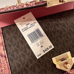 Michael Kors Soho Pink and Gold Shoulder Bag